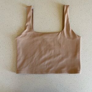 Express Body Contour High Compression Square Neck Cropped Tank